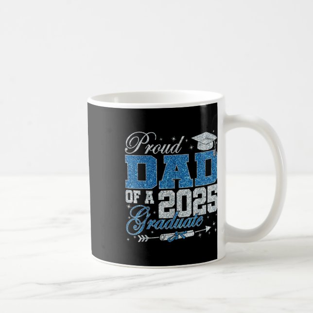 Lustiger stolzer Vater eines 2025 Absolventen Fami Kaffeetasse (Rechts)