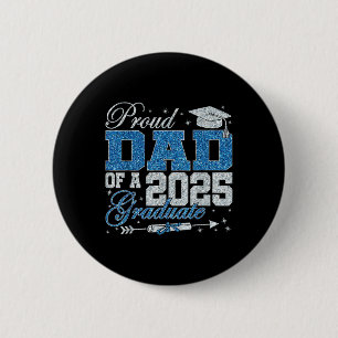 Lustiger stolzer Vater eines Absolventen 2025 Fami Button