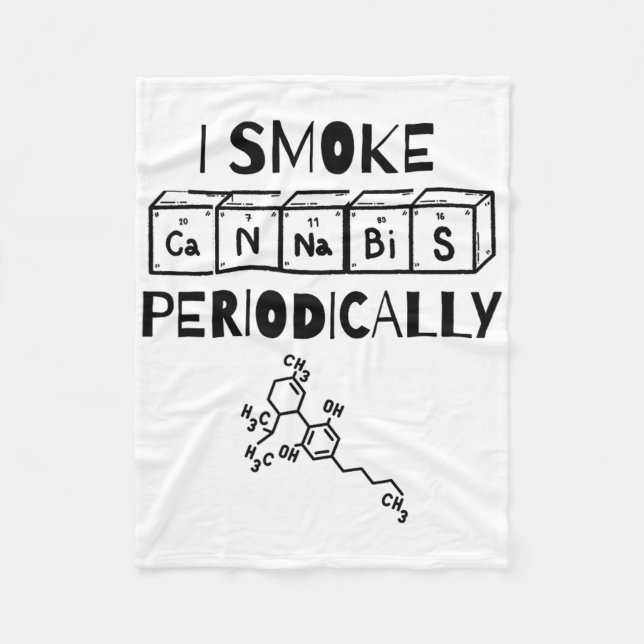 Lustiger Stoner-Tag Periodensystem Wissenschaft Th Fleecedecke (Vorderseite)