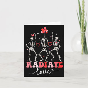 Lustiger Strahlen Liebe Valentinstag Röntgen-Assis Karte