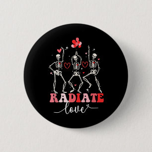 Lustiger Strahlen Liebe Valentinstag Röntgenassist Button