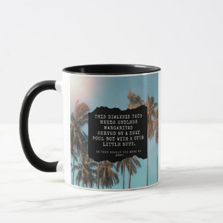 Lustiger Strand-Themed Tasse