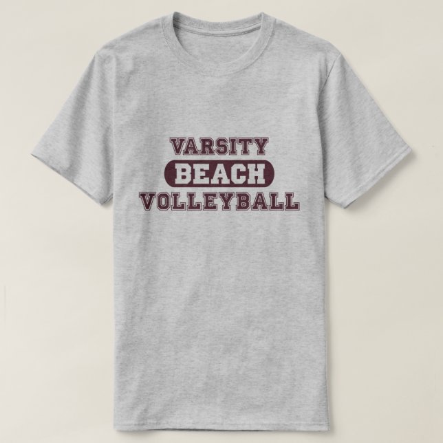 Lustiger Strand-Volleyball T-Shirt (Design vorne)