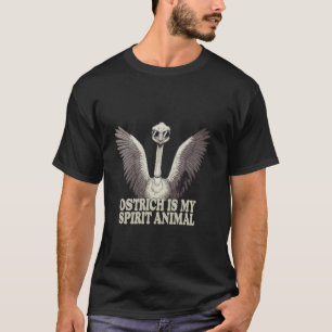 Lustiger Strauß Ist Mein Geisttier Zitat Lustiger T-Shirt
