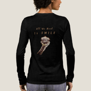 Lustiger Strauß Tri-Blend Shirt