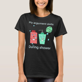 Lustiger Streit unter der Dusche T-Shirt