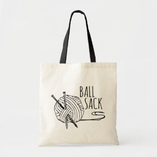 Lustiger strickender Ball-Sack Tragetasche
