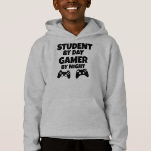 Lustiger Student durch Tagesgamer durch Hoodie