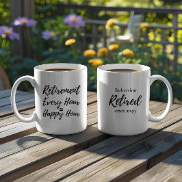 Lustiger Stündlicher Glücklicher Ruhestand Geschen Kaffeetasse