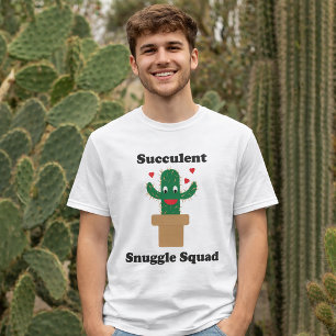 Lustiger Sukkulenten-Kuscheltrupp-Kaktus T-Shirt