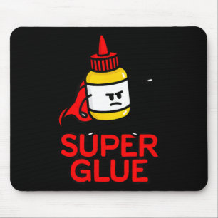 Lustiger Superkleber-Witz-Halloween-Kostüm-Superhe Mousepad