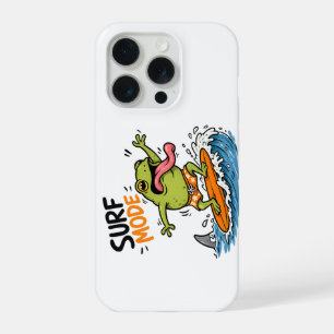 Lustiger Surf-Modus-Frosch Lustiger Frosch Sommer iPhone 15 Pro Hülle