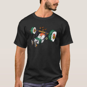 Lustiger Sushi-Gewichtheber Fitnessstudio Fitness T-Shirt