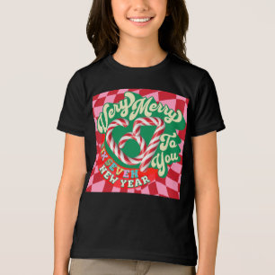 Lustiger Süßer 67 Sechs Sieben Frohe Weihnachten W Tri-Blend Shirt