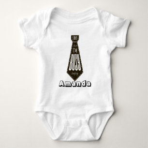 Lustiger Süßer Anzug Krawatte Baby Strampler
