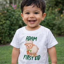 Lustiger süßer Baby Erstes Eid Adha lustiger Baby 