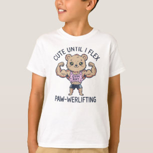 Lustiger Süßer Bis Ich Die Pfote Beuge Kraftsport T-Shirt
