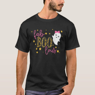 Lustiger Süßer Buh-Geist Halloween Fab Buh Lou Leo T-Shirt