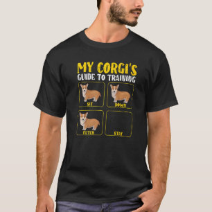 Lustiger süßer Corgi-Leitfaden zum Training von Ma T-Shirt
