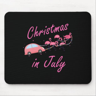 Lustiger Süßer Flamingo Rosa Camping Auto Weihnach Mousepad