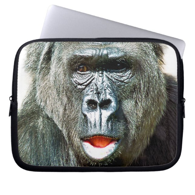 LUSTIGER SÜßER GORILLA LAPTOPSCHUTZHÜLLE (Vorderseite)