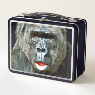 LUSTIGER SÜßER GORILLA METALL BROTDOSE