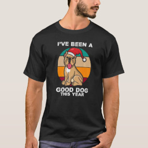 Lustiger Süßer Hund Weihnachten Pit Bull Terrier S T-Shirt