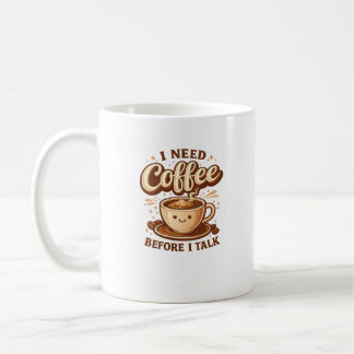 Lustiger Süßer Kaffeebecher Ich brauche Kaffee bev Kaffeetasse