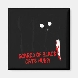 Lustiger Süßer Kawaii Y Halloween Schwarzer Hund A Magnet