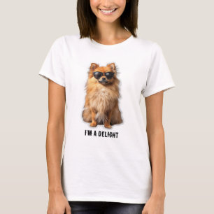 Lustiger süßer Pomeranian-Hund, ich bin ein Vergnü T-Shirt
