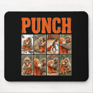 Lustiger süßer Schlagaffe Makaken-Meme japanisch  Mousepad