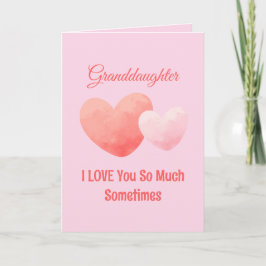 Lustiger Süßer Valentinstag für die Enkelin Feiertagskarte