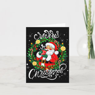 Lustiger süßer Weihnachtsmann Frohe Weihnachten Mä Karte