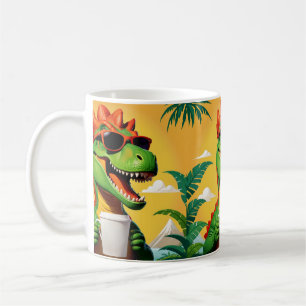 Lustiger T-Rex-Dinosaurier Kaffeetasse