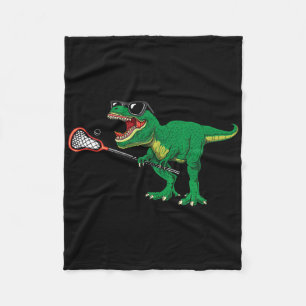 Lustiger T Rex Lacrosse Dinosaur Lax Jungen Lacros Fleecedecke