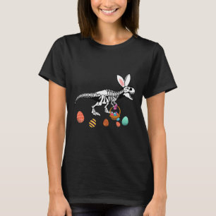 Lustiger T Rex Oster Skelett Hase Sket Ostereiersu T-Shirt