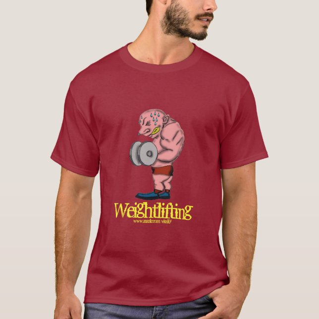 Lustiger T - Shirt des Weightlifting (Vorderseite)