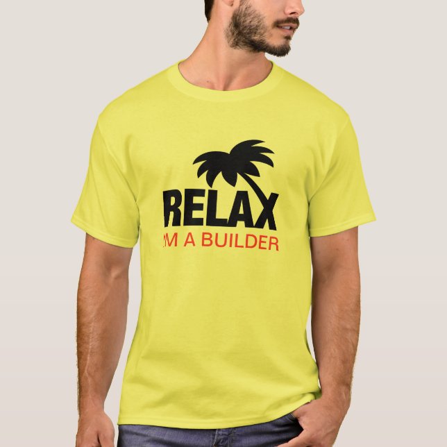 Lustiger T - Shirt für Erbauer mit lustigem (Vorderseite)