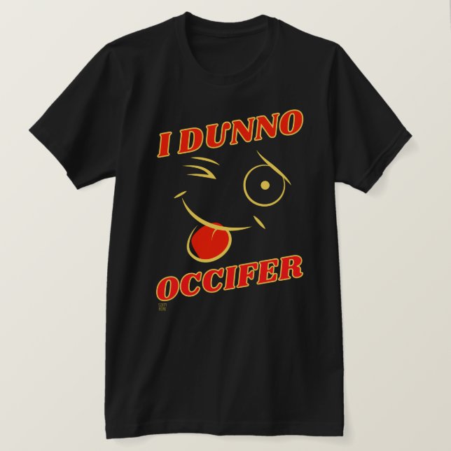 lustiger T - Shirt "I DUNNO.." (Design vorne)