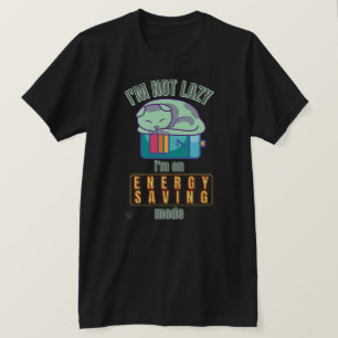 lustiger T - Shirt "LAZY CAT"