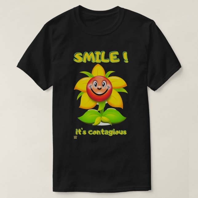 lustiger T - Shirt "SMILE" (Design vorne)