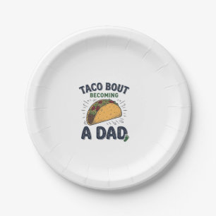 Lustiger Taco darüber, dass man Vater wird Schwang Pappteller