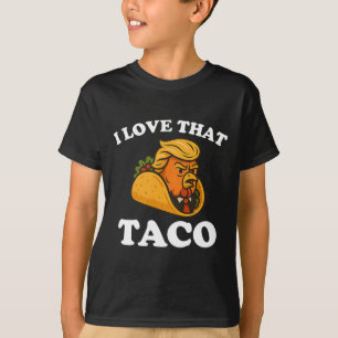 Lustiger Taco-Hühnchen-Taco-Trump kneift immer  T-Shirt
