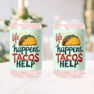 Lustiger Taco-Liebhaber-Festa-Foodie-Humor-Kunst Dosenglas