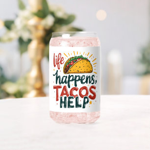 Lustiger Taco-Liebhaber-Fiesta-Foodie-Humor-Kunst Dosenglas