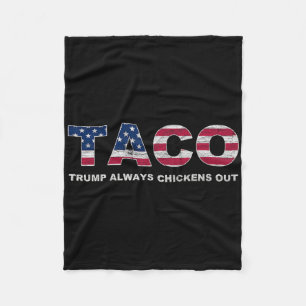 Lustiger Taco Trump kneift immer 2 Fleecedecke