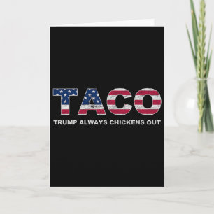 Lustiger Taco Trump kneift immer 2 Karte
