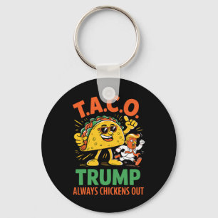 Lustiger Taco Trump kneift immer Grafik  Schlüsselanhänger