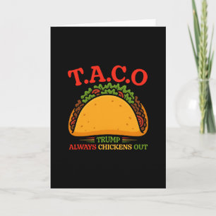 Lustiger Taco Trump kneift immer T.a.c.o 2 Karte