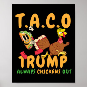 Lustiger Taco Trump kneift immer T.a.c.o _2 Poster